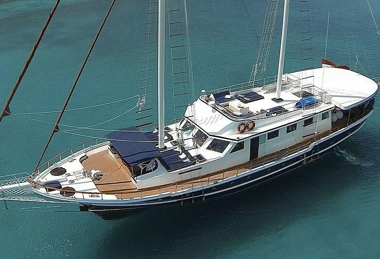 a boat on the water aboard AURUM Yacht for Sale