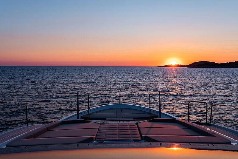 a boat on the water aboard NOOR II Yacht for Charter