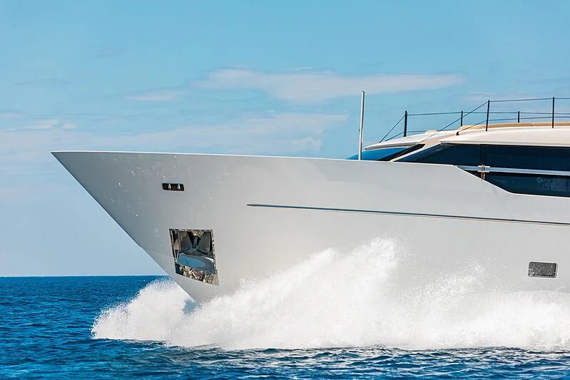 a boat in the water aboard NOOR II Yacht for Charter