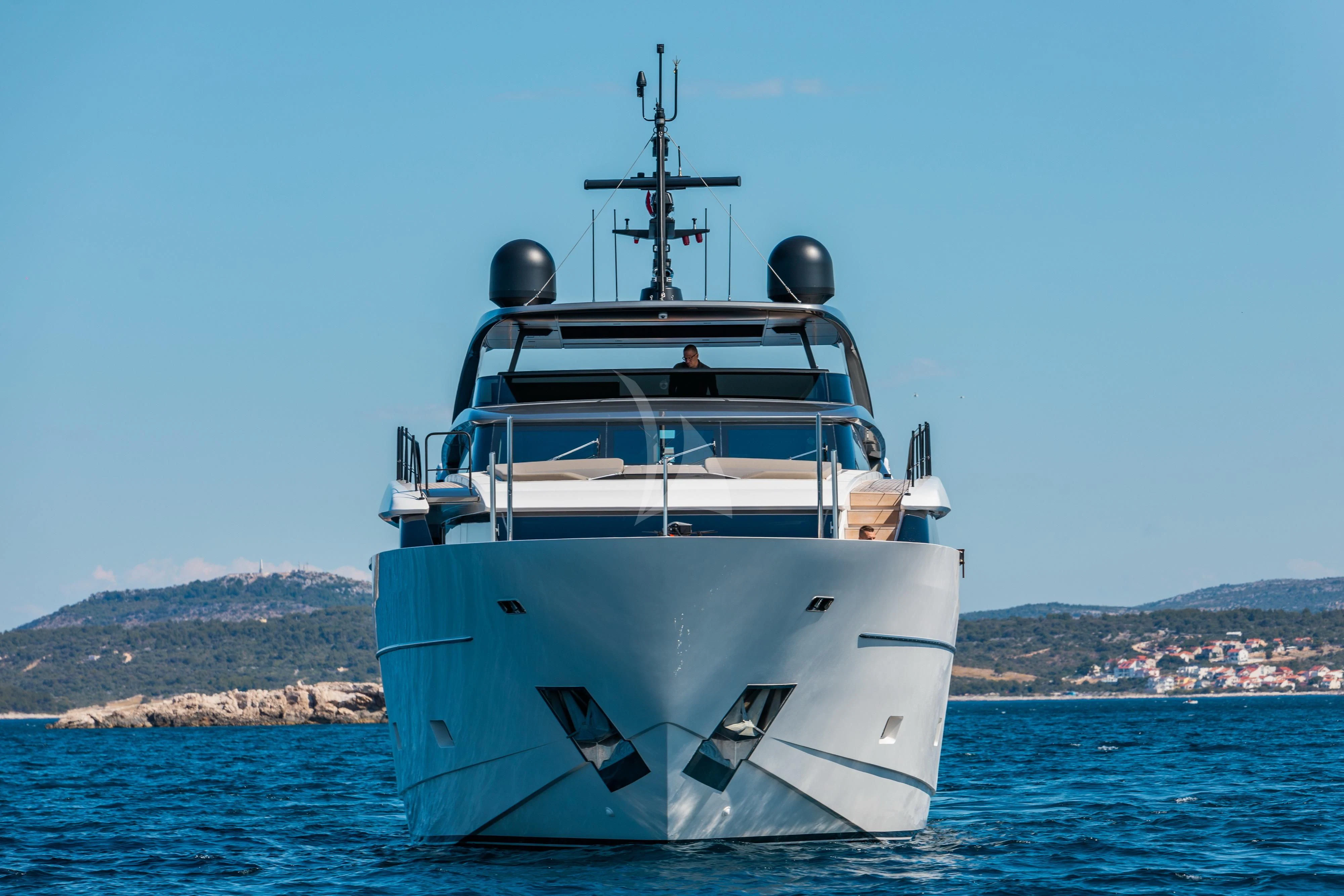 a boat in the water aboard NOOR II Yacht for Charter