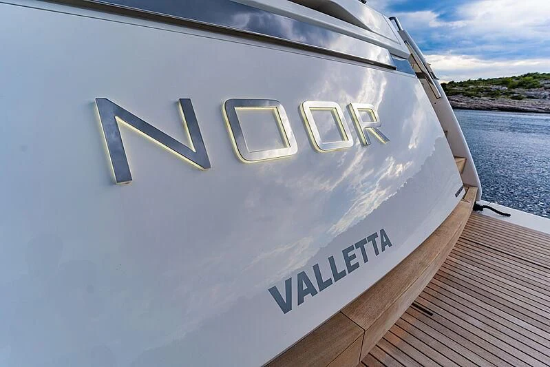 a boat on the water aboard NOOR II Yacht for Charter