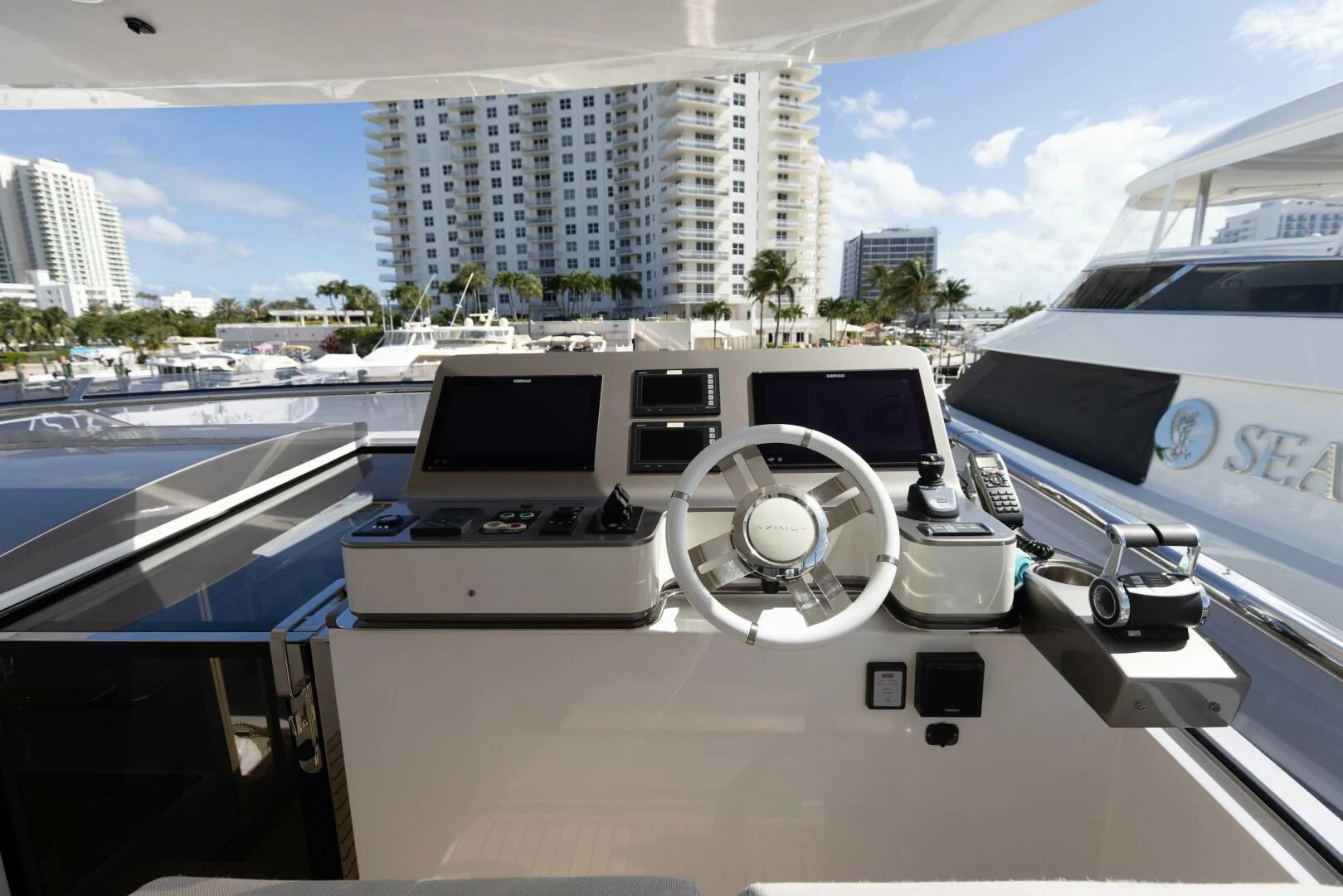 a boat on the water aboard MAJESTIC MOMENTS Yacht for Sale