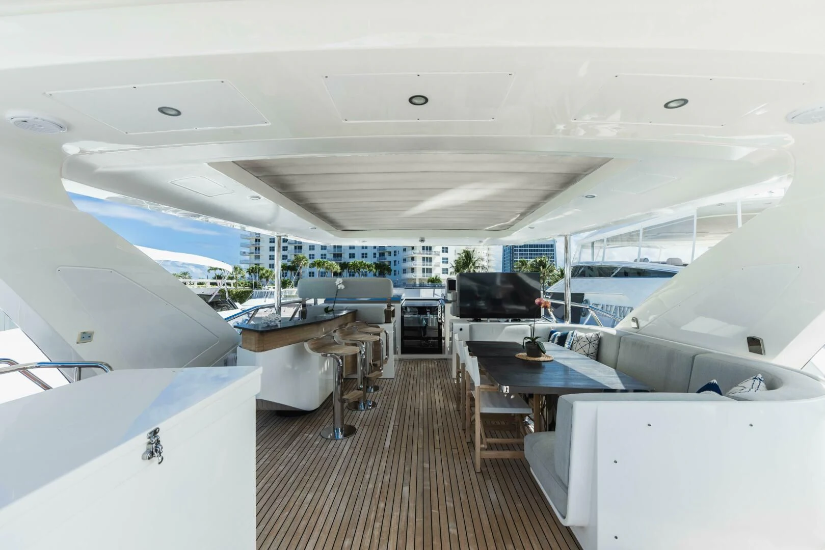 inside of a jet plane aboard MAJESTIC MOMENTS Yacht for Sale