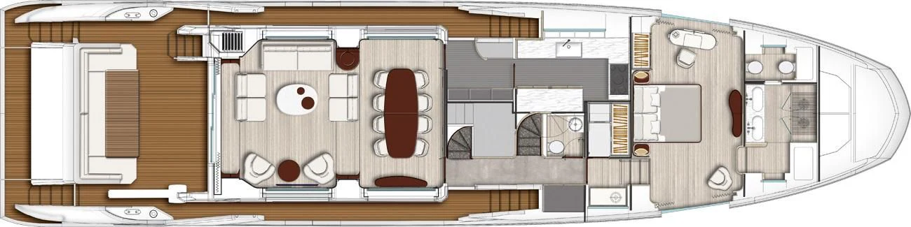 a computer generated image of a computer aboard MAJESTIC MOMENTS Yacht for Sale