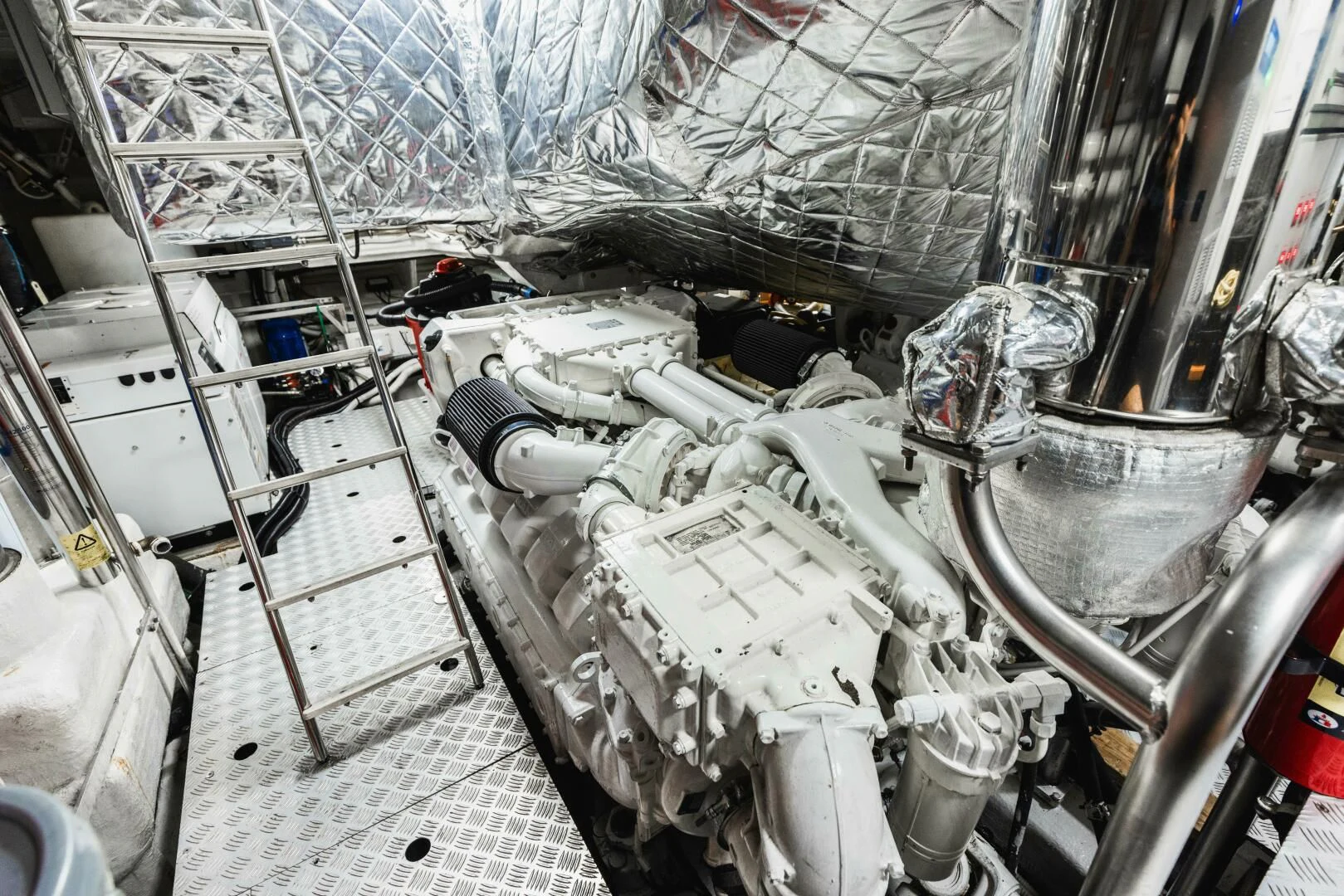 a machine with wires aboard MAJESTIC MOMENTS Yacht for Sale