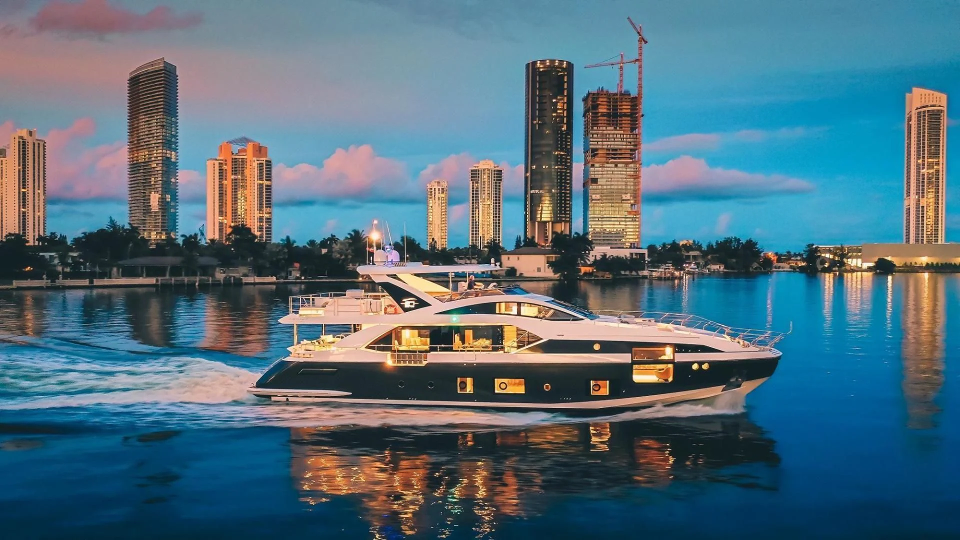 a boat on the water aboard MAJESTIC MOMENTS Yacht for Sale