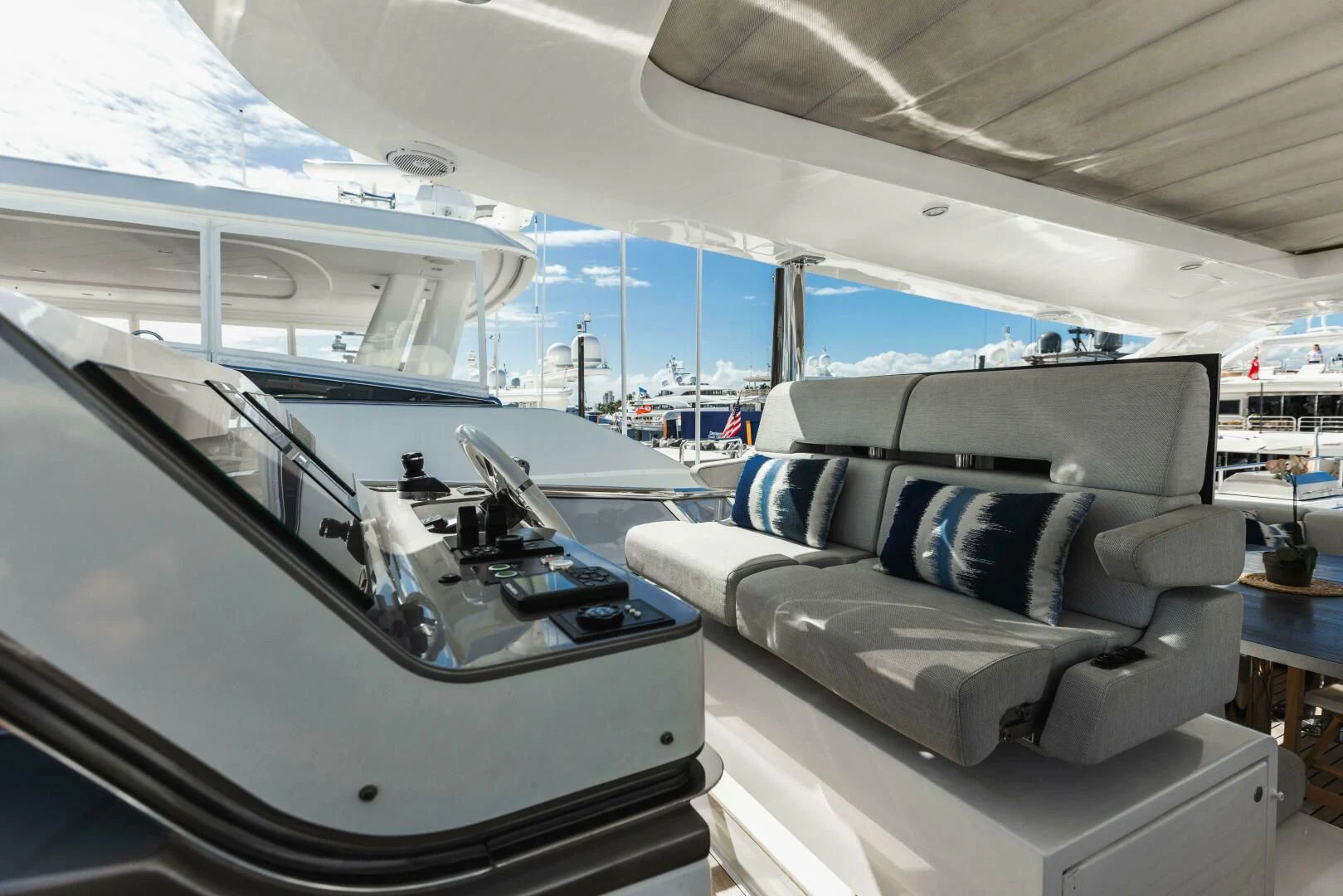 inside of a plane aboard MAJESTIC MOMENTS Yacht for Sale