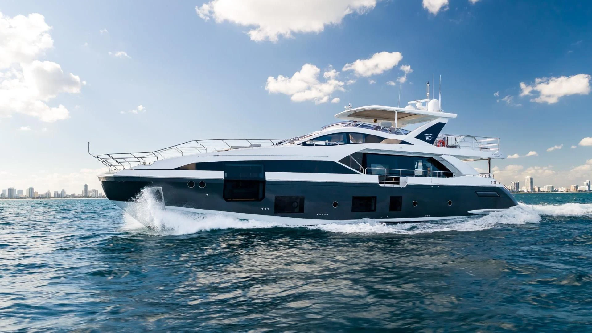 a boat on the water aboard MAJESTIC MOMENTS Yacht for Sale