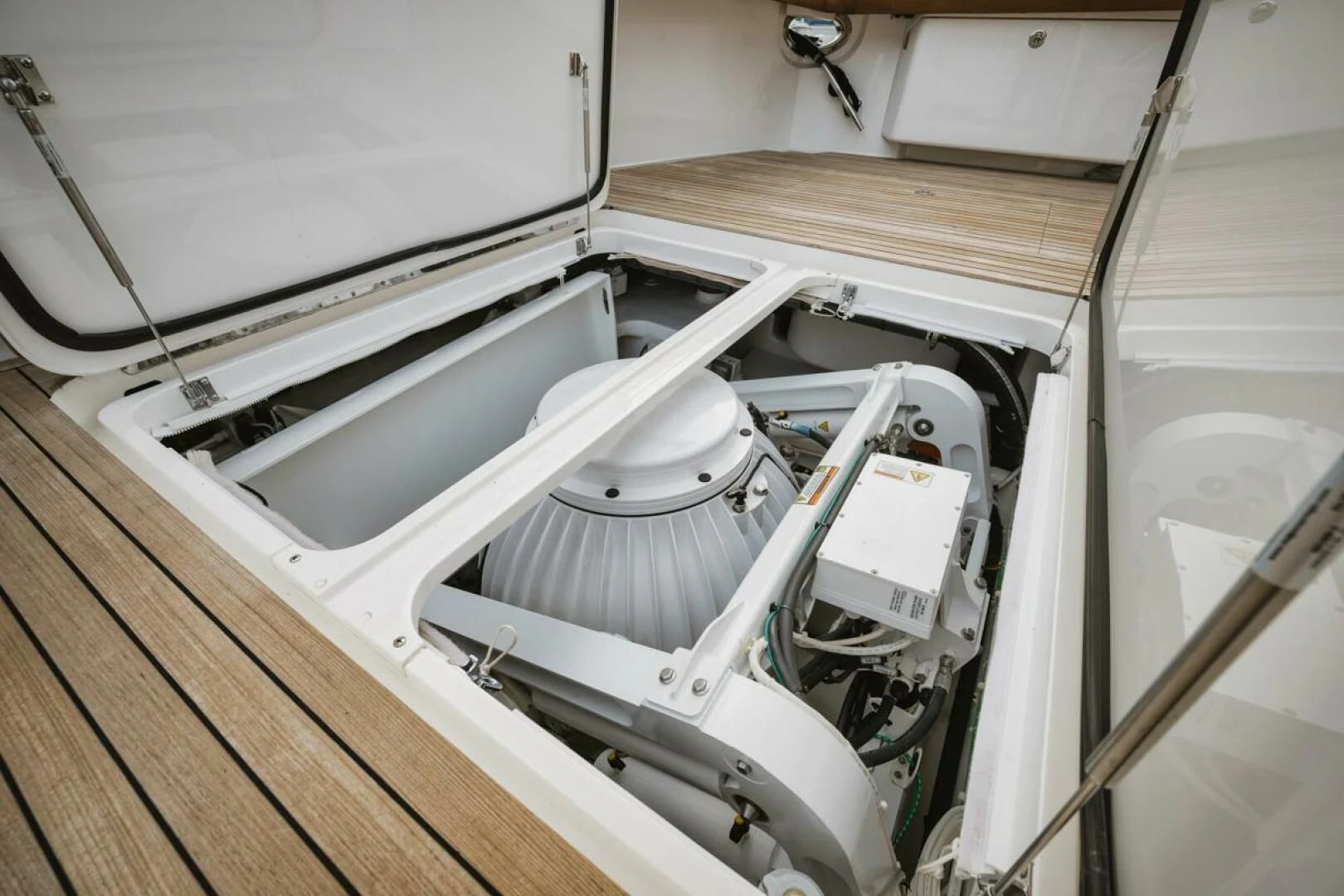 a machine on the counter aboard WHY WOULDN'T WE Yacht for Sale