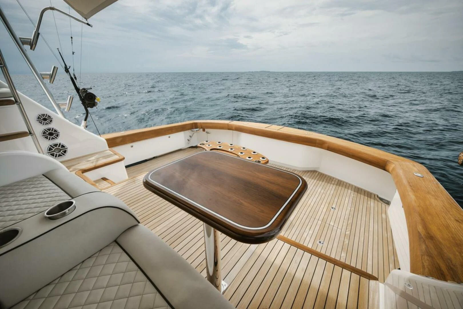 a boat on the water aboard WHY WOULDN'T WE Yacht for Sale