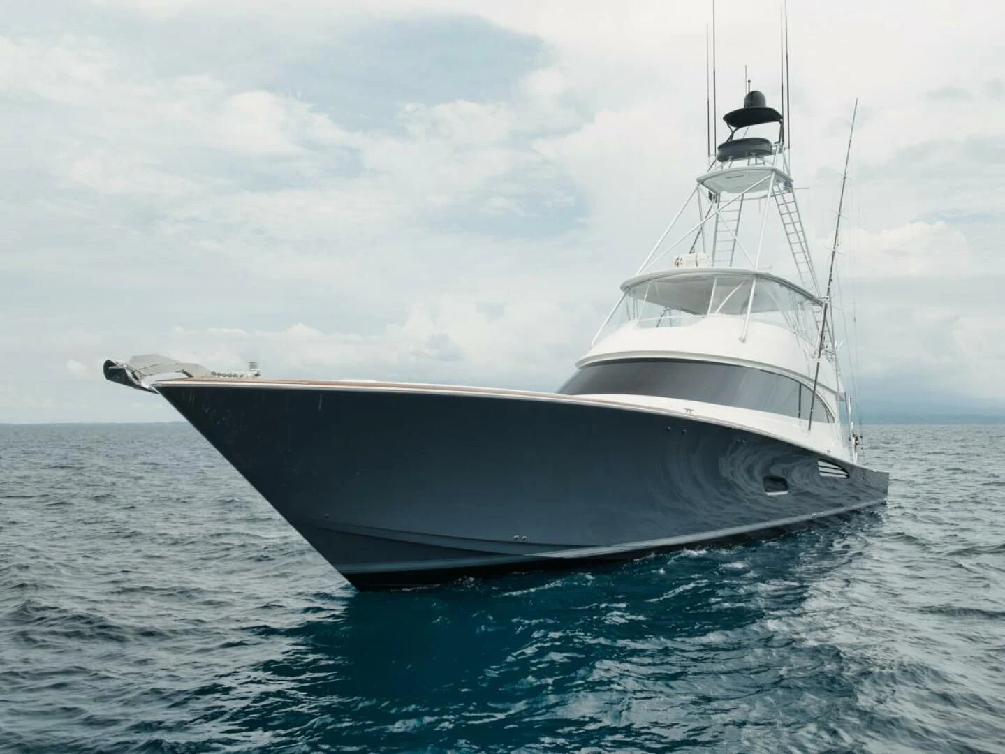 a boat in the water aboard WHY WOULDN'T WE Yacht for Sale