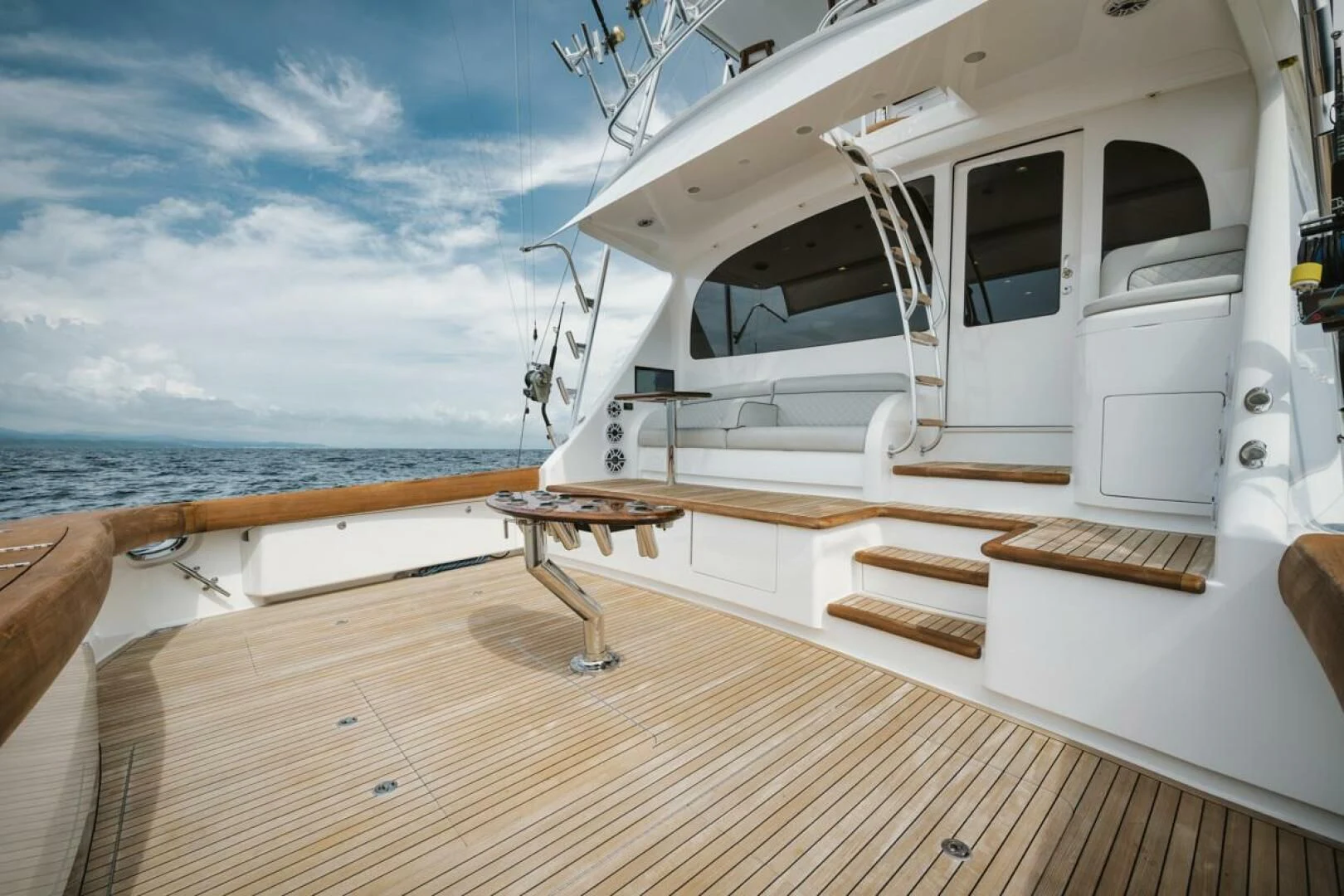 a boat on the water aboard WHY WOULDN'T WE Yacht for Sale