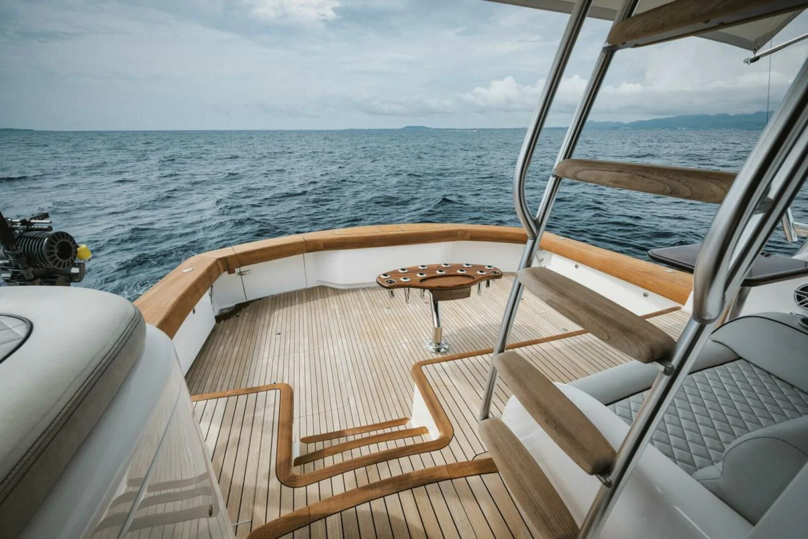 a boat on the water aboard WHY WOULDN'T WE Yacht for Sale