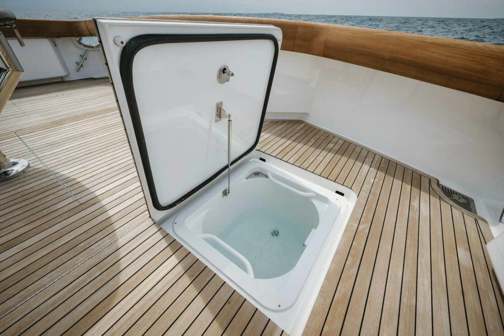 a toilet in a bathroom aboard WHY WOULDN'T WE Yacht for Sale