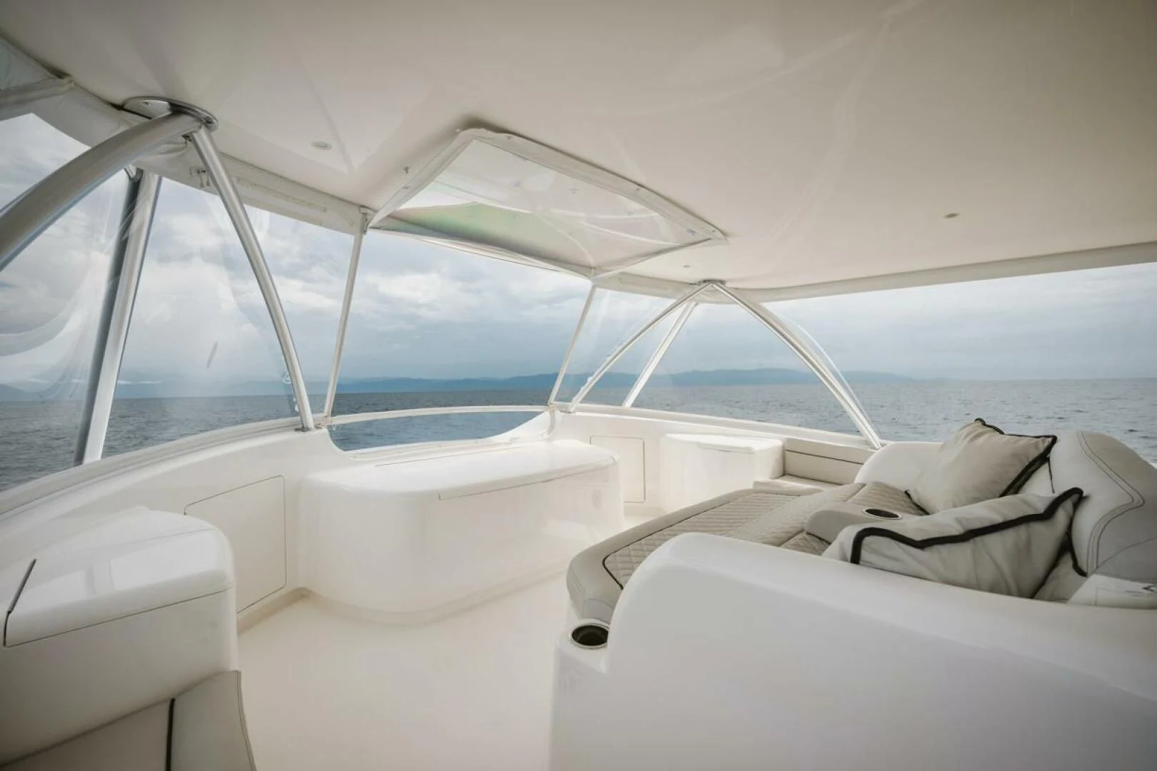 a boat with a window aboard WHY WOULDN'T WE Yacht for Sale