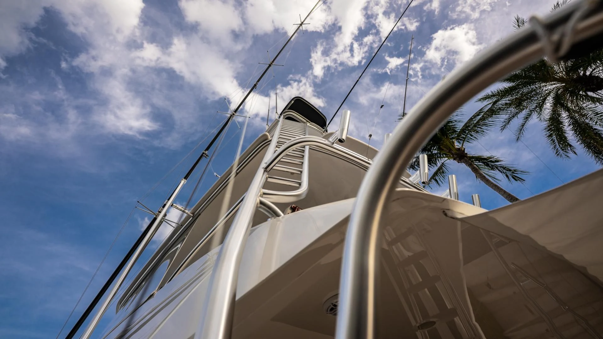a boat on the water aboard WHY WOULDN'T WE Yacht for Sale
