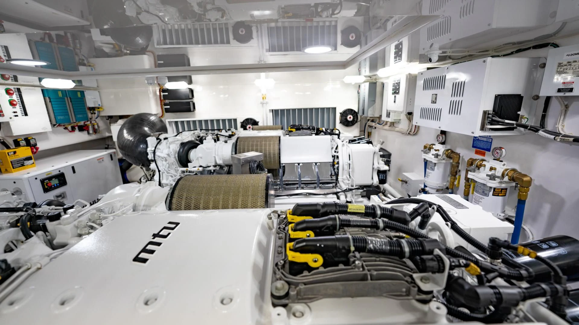 a room with machinery and equipment aboard WHY WOULDN'T WE Yacht for Sale