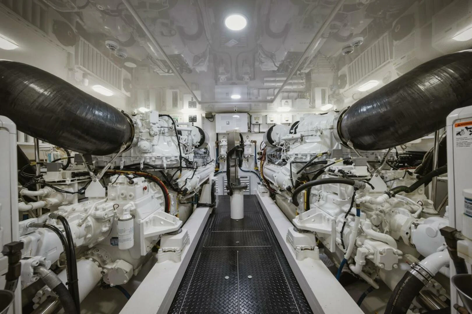 a room with machinery aboard WHY WOULDN'T WE Yacht for Sale