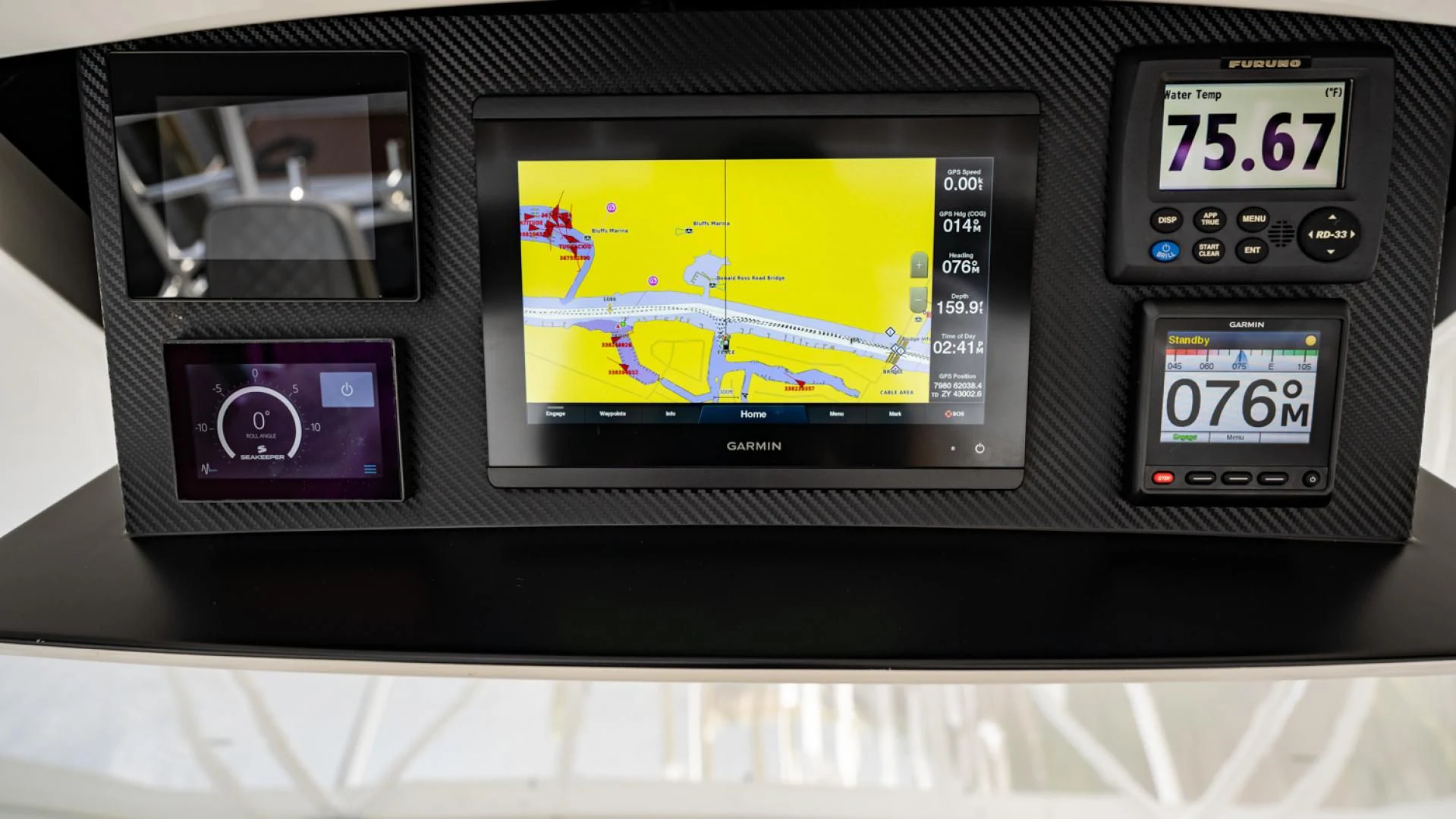 graphical user interface aboard WHY WOULDN'T WE Yacht for Sale