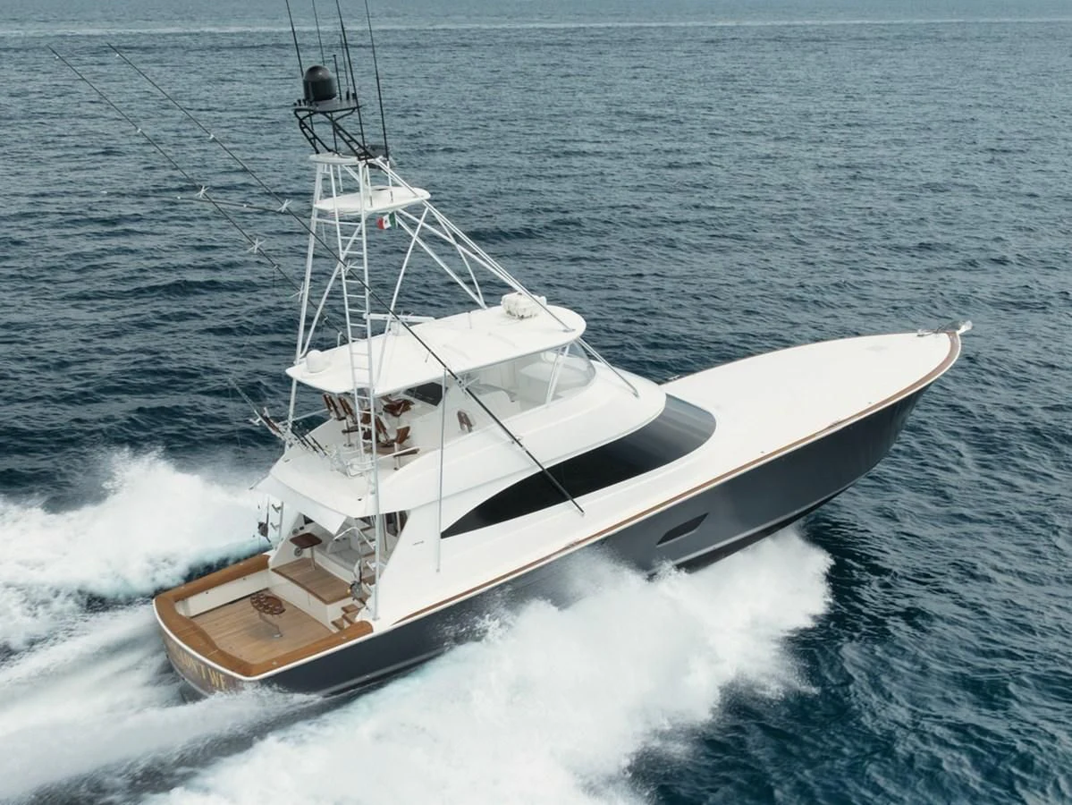 a boat on the water aboard WHY WOULDN'T WE Yacht for Sale