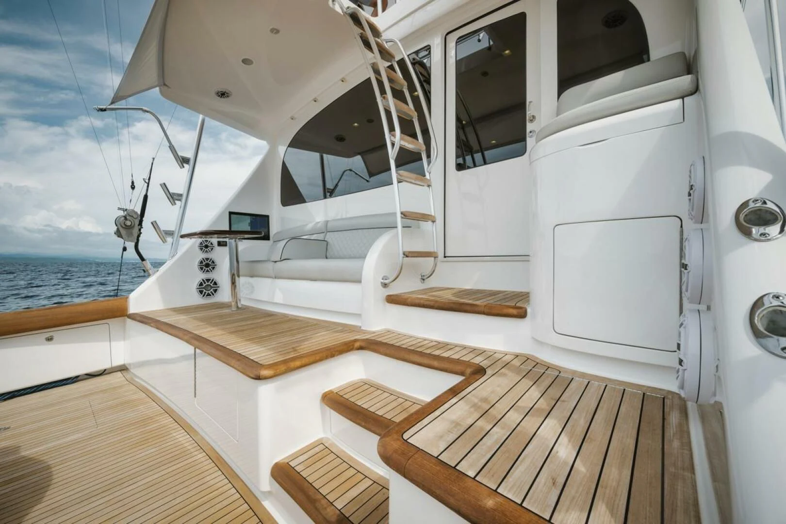 a boat on the water aboard WHY WOULDN'T WE Yacht for Sale