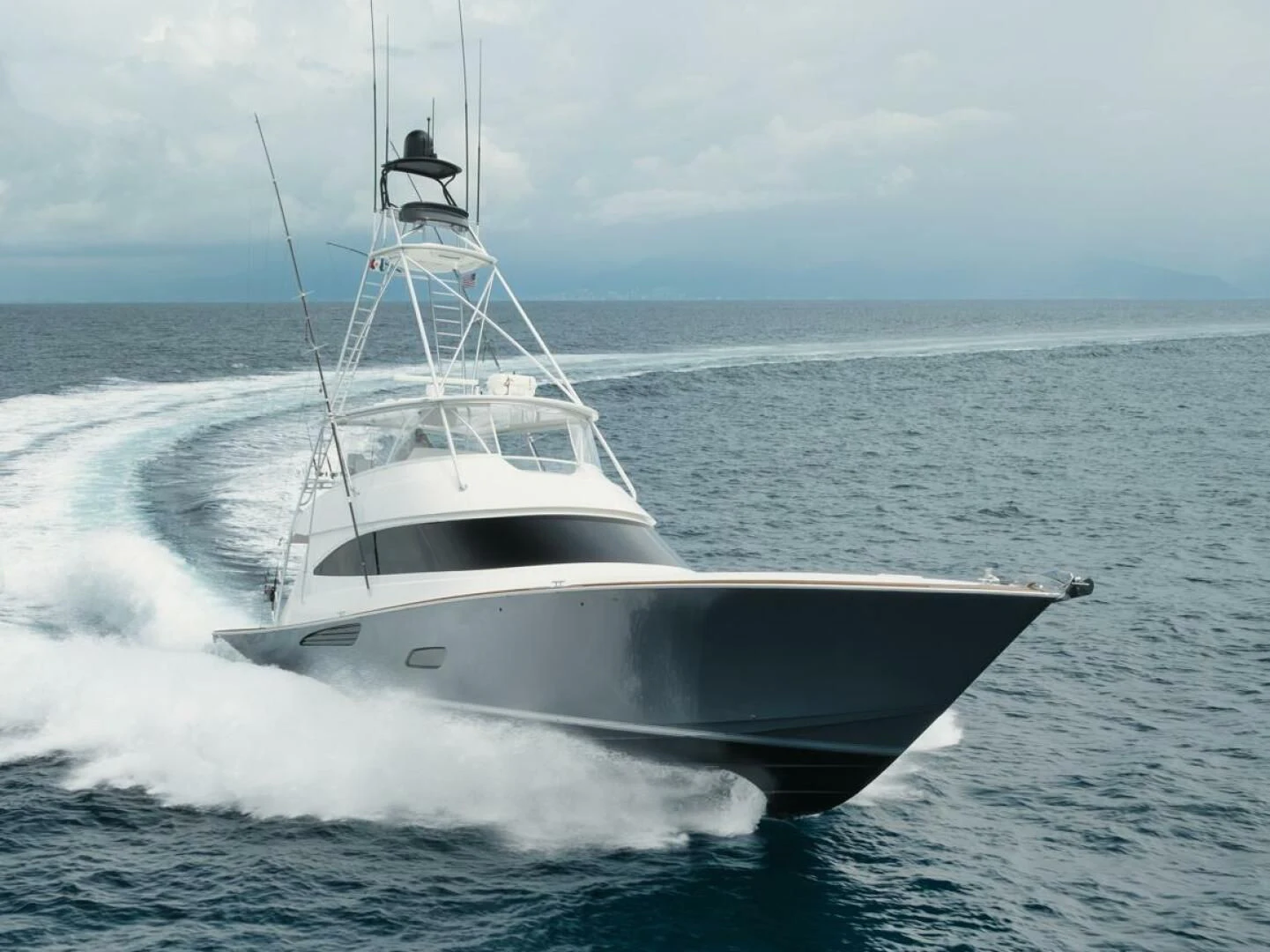 a boat on the water aboard WHY WOULDN'T WE Yacht for Sale