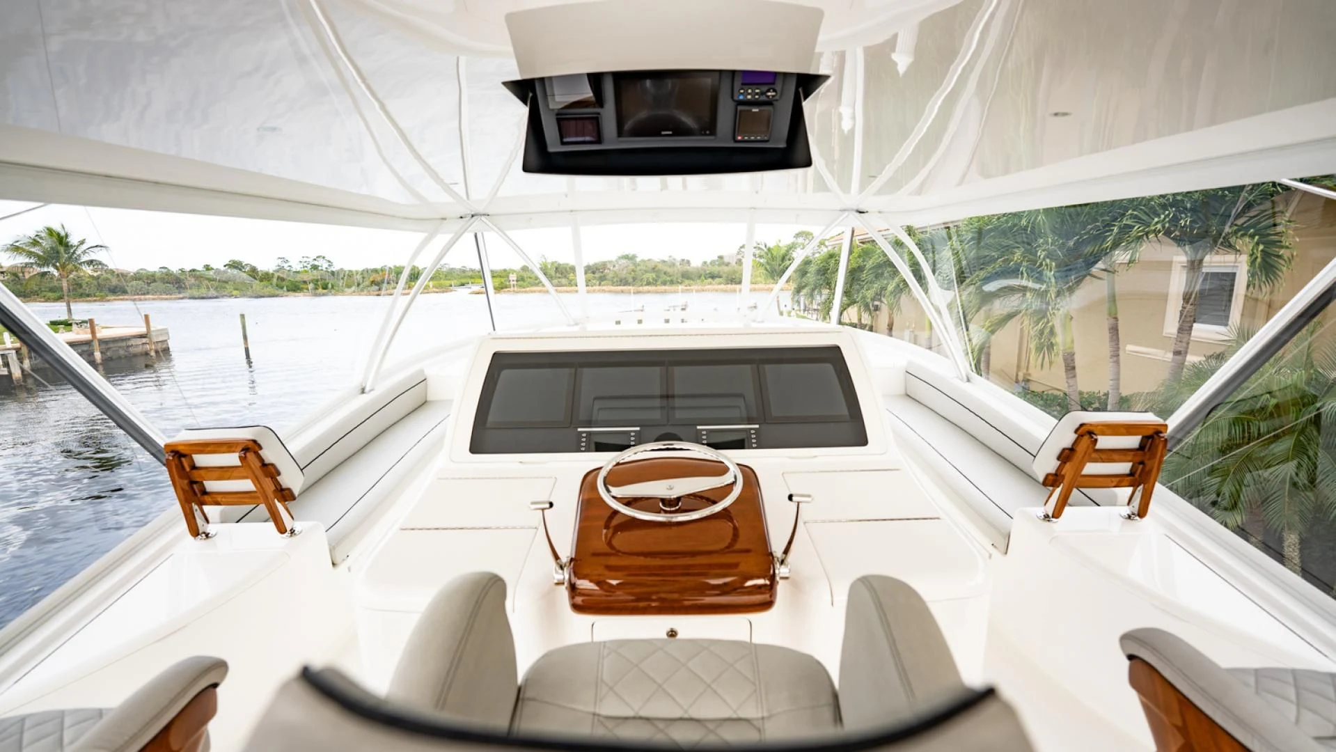 a boat on the water aboard WHY WOULDN'T WE Yacht for Sale
