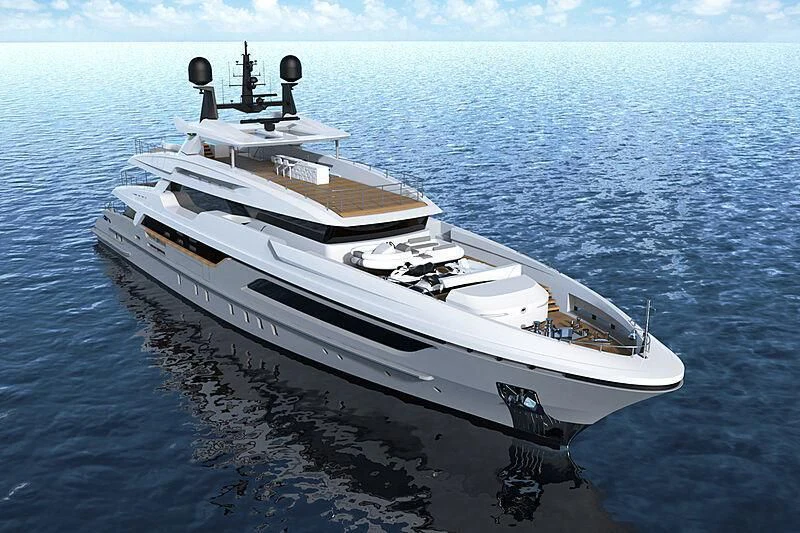 a ship in the water aboard LION Yacht for Sale