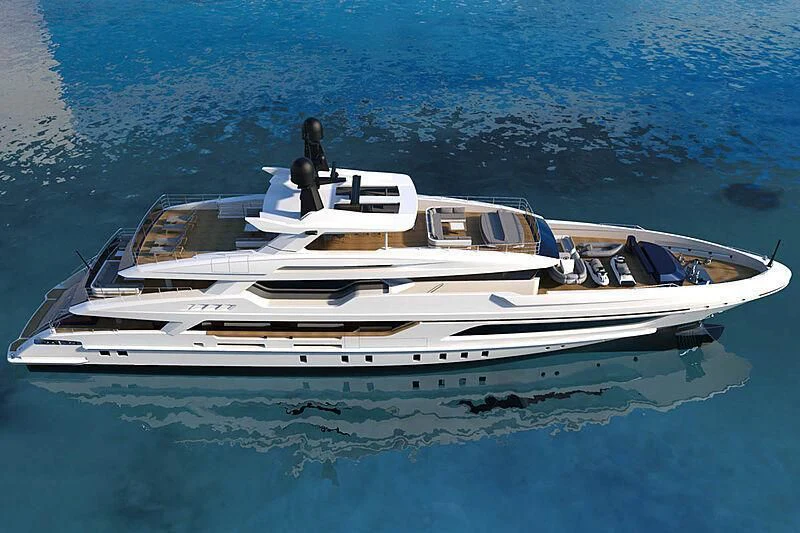 a boat in the water aboard LION Yacht for Sale