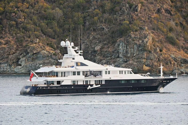 a boat on the water aboard TREEHOUSE Yacht for Sale