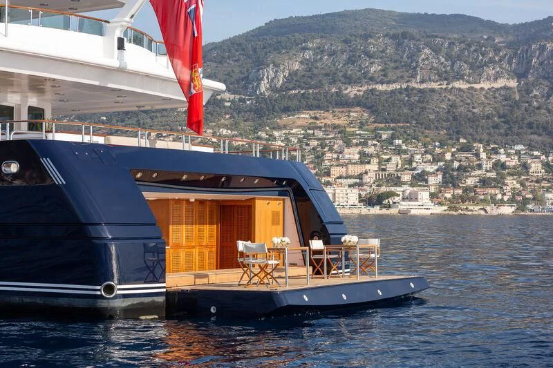 a boat on the water aboard TREEHOUSE Yacht for Sale
