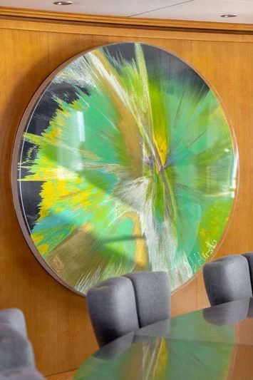 a glass with a plant in it aboard TREEHOUSE Yacht for Sale