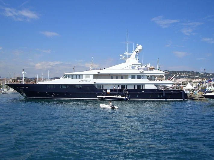 a large boat in the water aboard TREEHOUSE Yacht for Sale