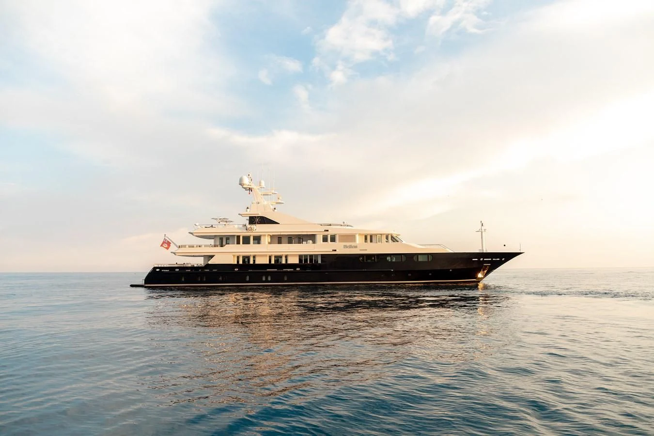 a large boat in the water aboard TREEHOUSE Yacht for Sale