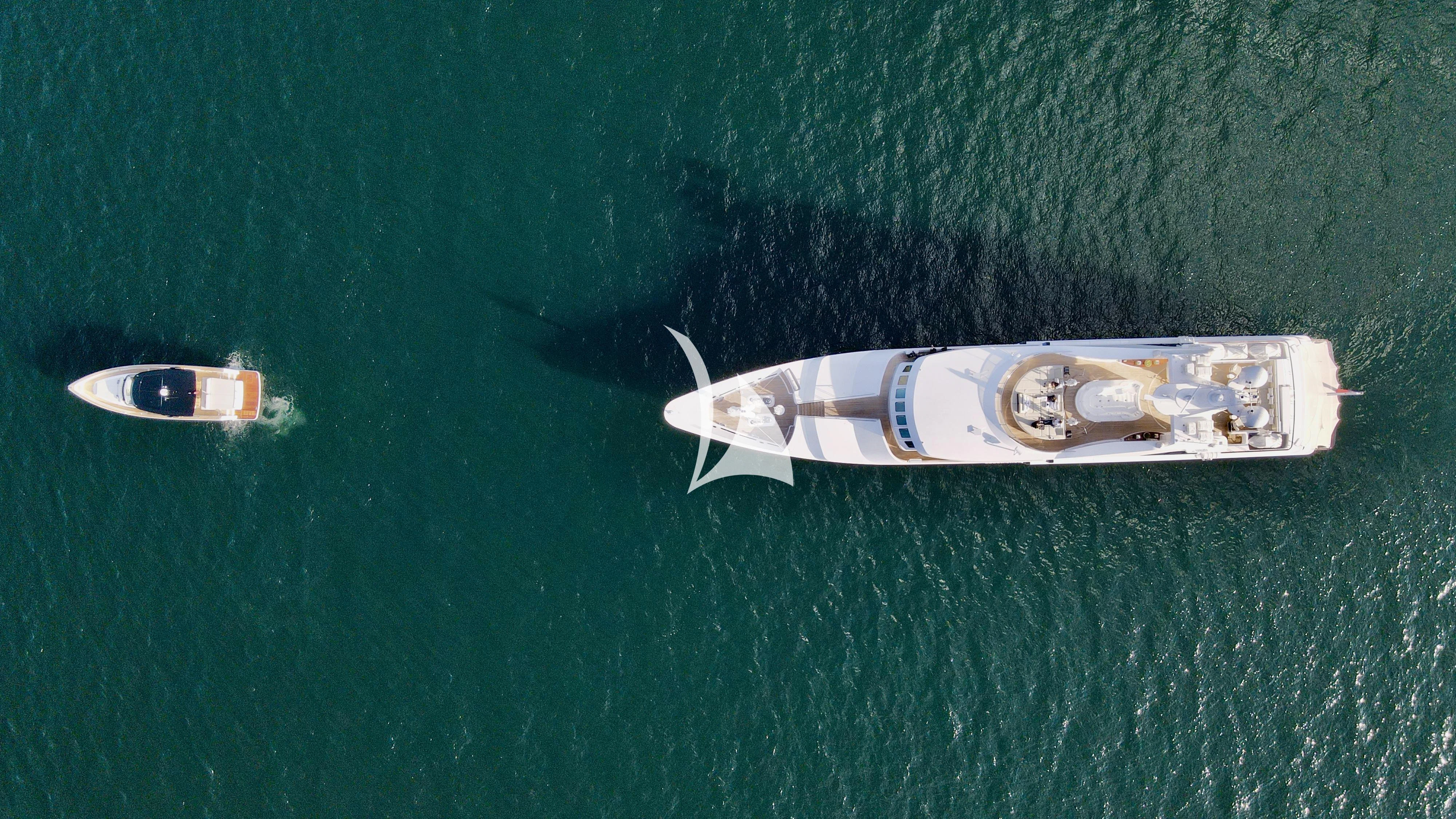 a boat in the water aboard TREEHOUSE Yacht for Sale
