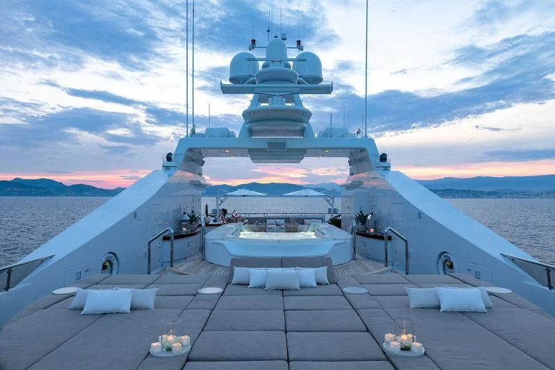 a ship on the water aboard TREEHOUSE Yacht for Sale