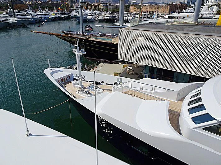 a boat in the water aboard TREEHOUSE Yacht for Sale
