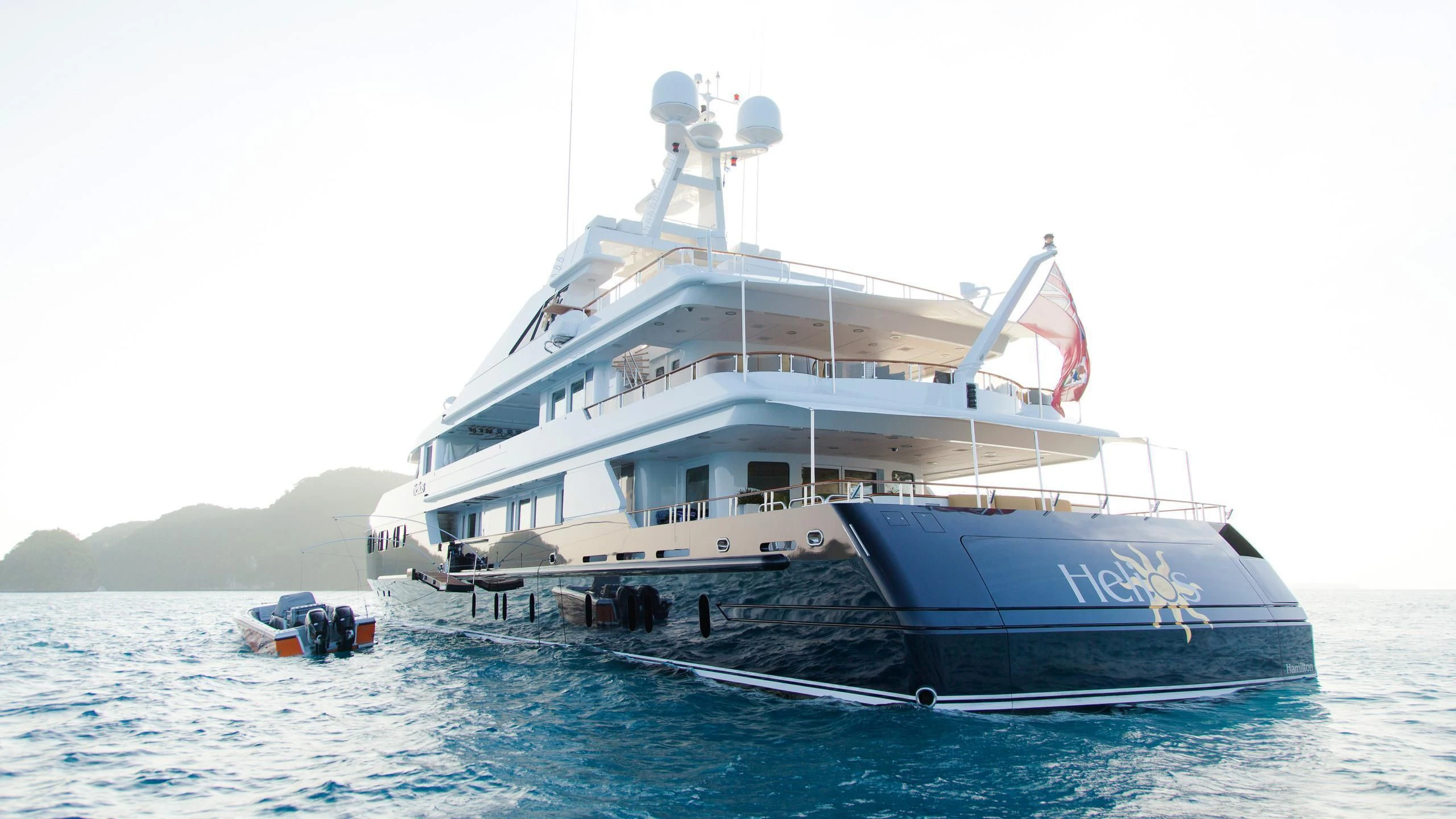 a boat on the water aboard TREEHOUSE Yacht for Sale