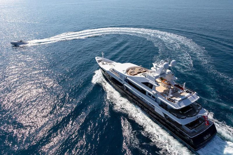 a boat in the water aboard TREEHOUSE Yacht for Sale