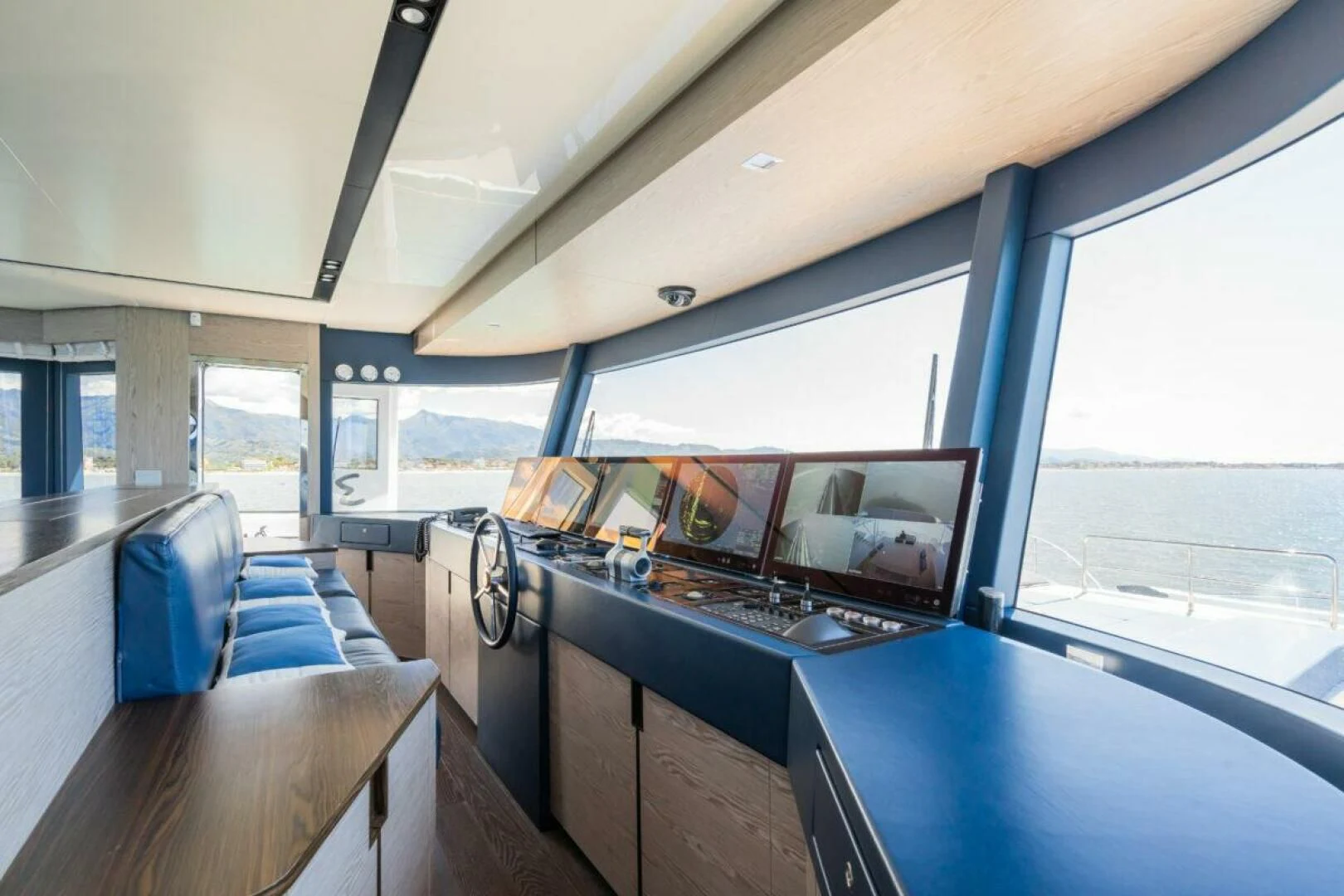 inside of a bus aboard ZOUT Yacht for Sale