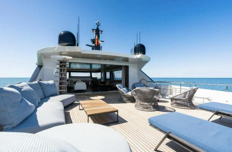 a boat on the water aboard ZOUT Yacht for Sale