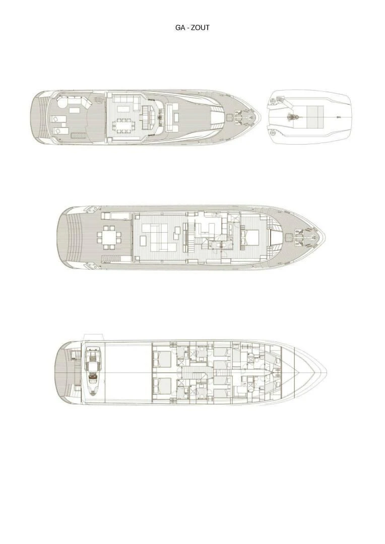 diagram aboard ZOUT Yacht for Sale
