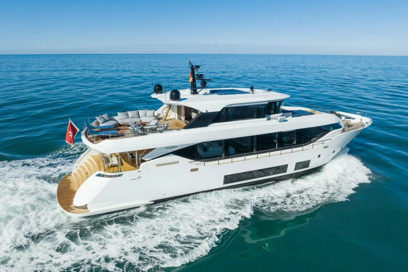 a boat on the water aboard ZOUT Yacht for Sale
