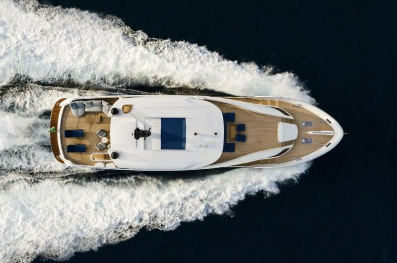 a space ship in space aboard ZOUT Yacht for Sale