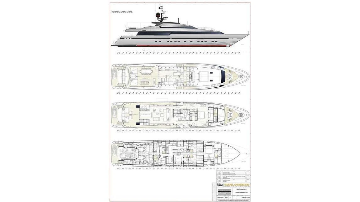 diagram aboard ASTERI Yacht for Sale