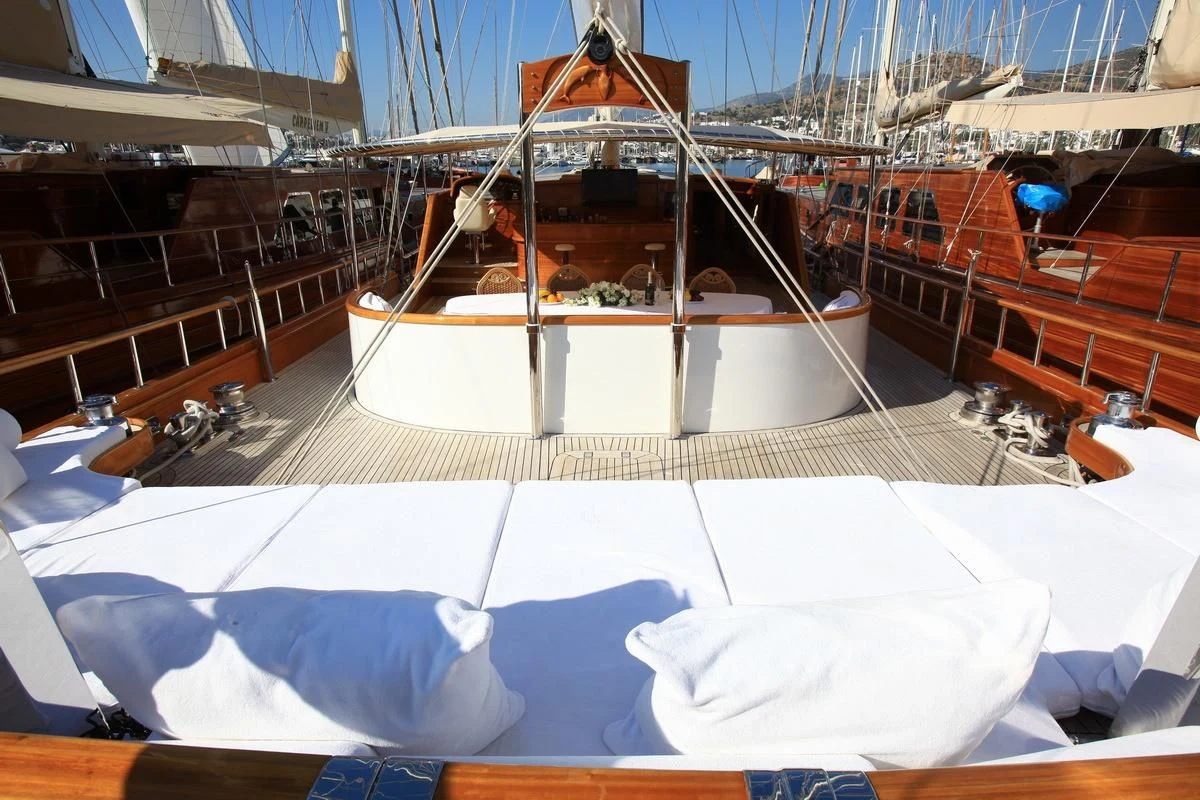 a boat on the water aboard KAYA GUNERI V Yacht for Sale
