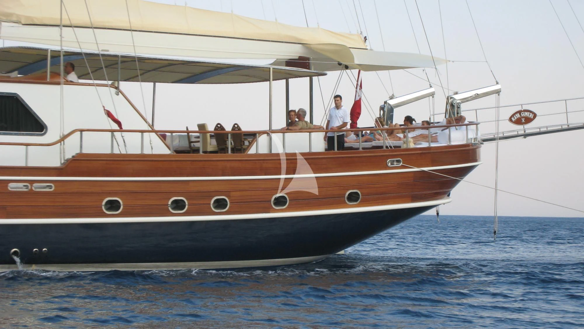 a boat in the water aboard KAYA GUNERI V Yacht for Sale