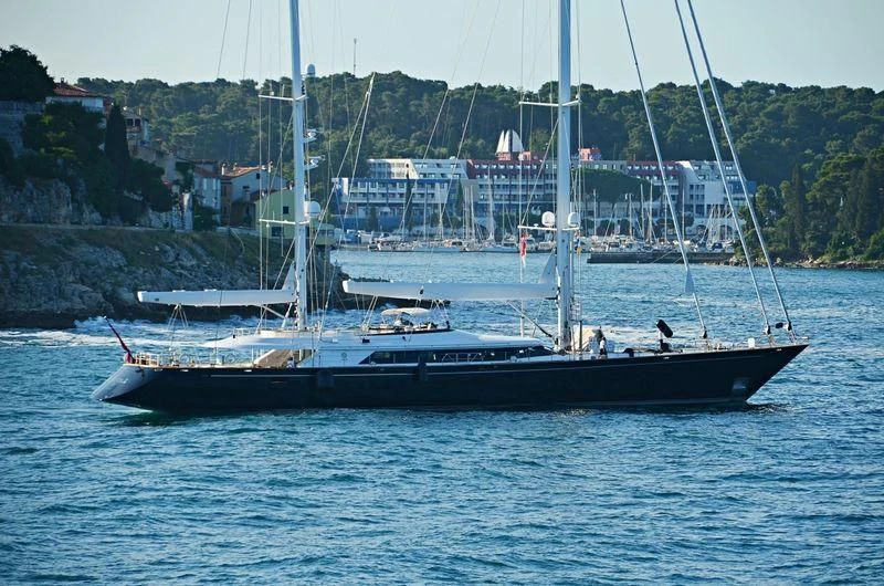a boat on the water aboard PARSIFAL III Yacht for Charter