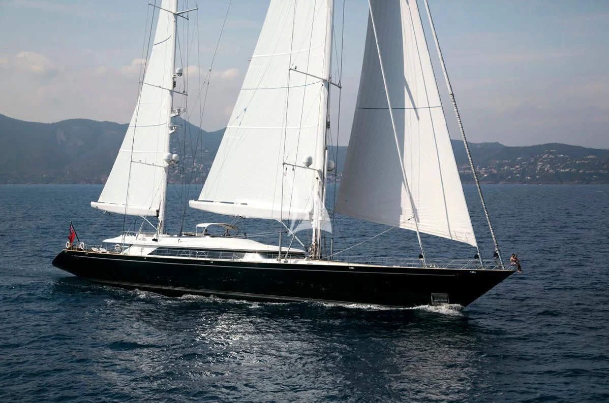 a sailboat on the water aboard PARSIFAL III Yacht for Charter