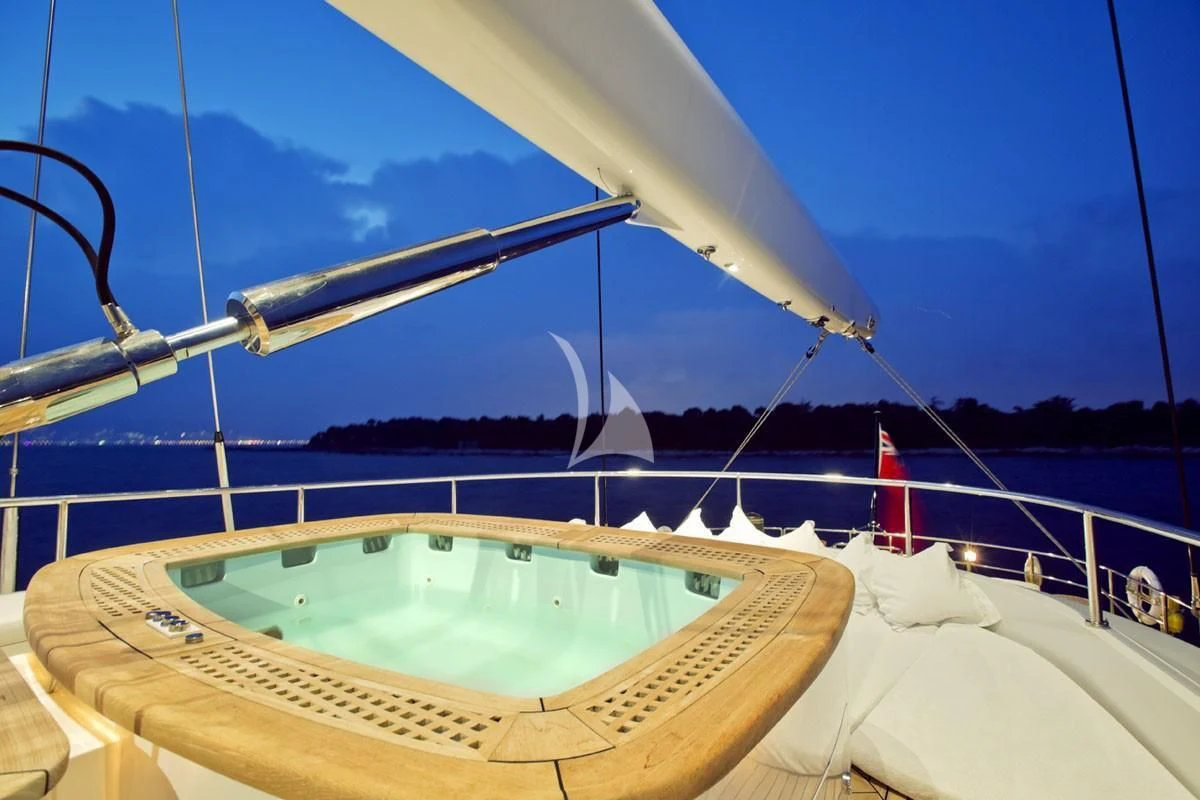 a boat on the water aboard PARSIFAL III Yacht for Charter